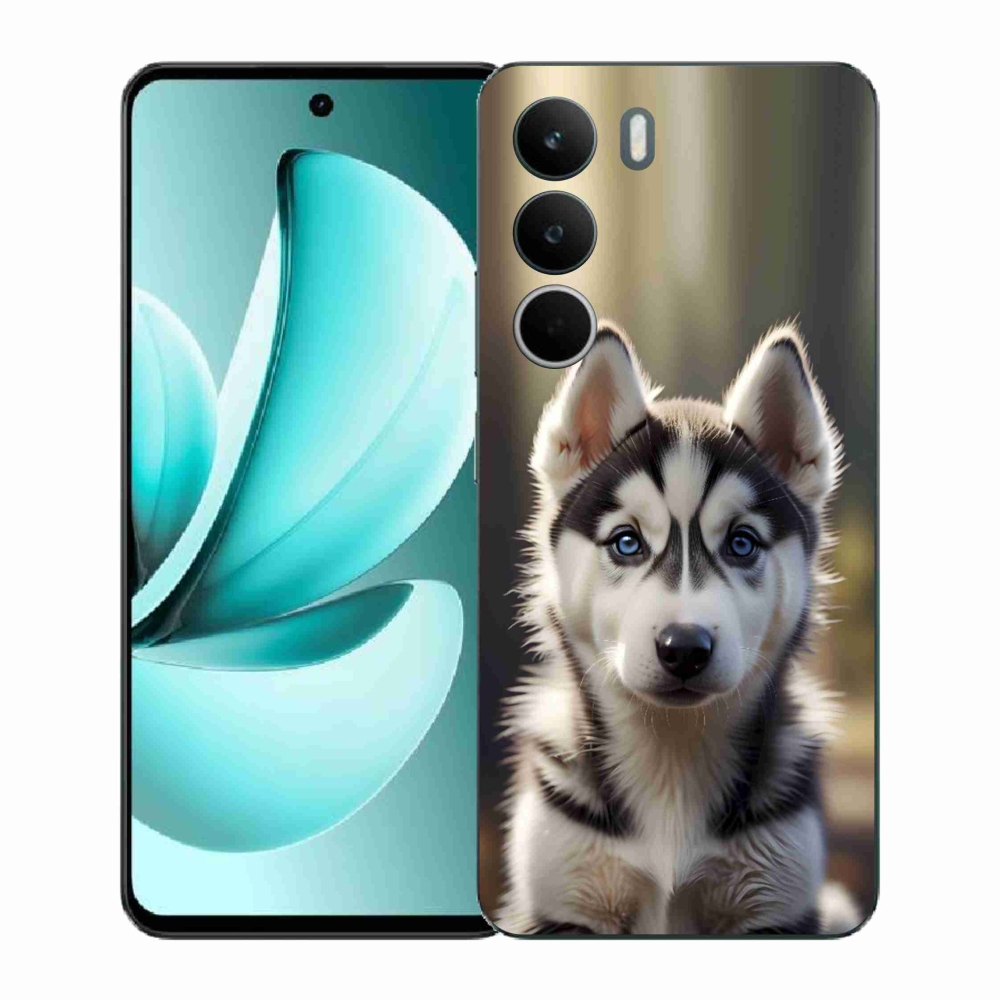 Gél borítás mmCase a Realme C71 készülékhez - aranyos szibériai husky