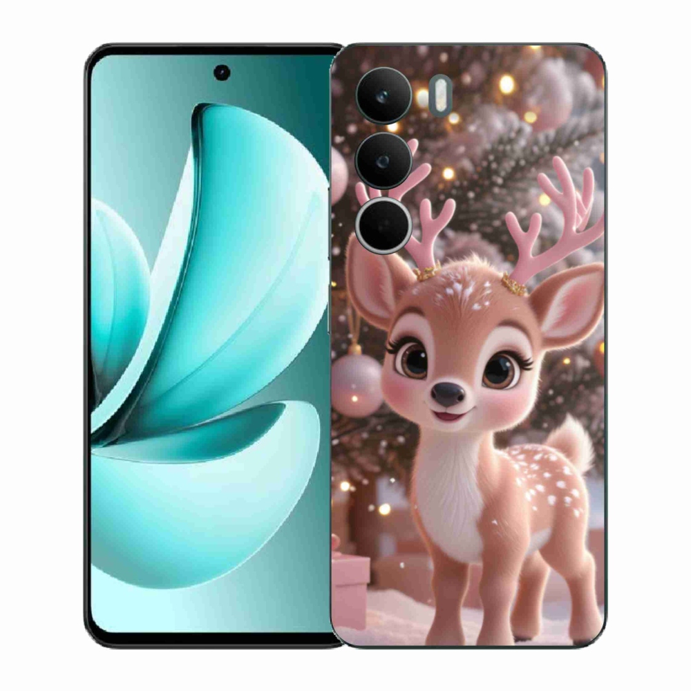 Zselés borítás mmCase a Realme C71 készülékhez - aranyos rénszarvas
