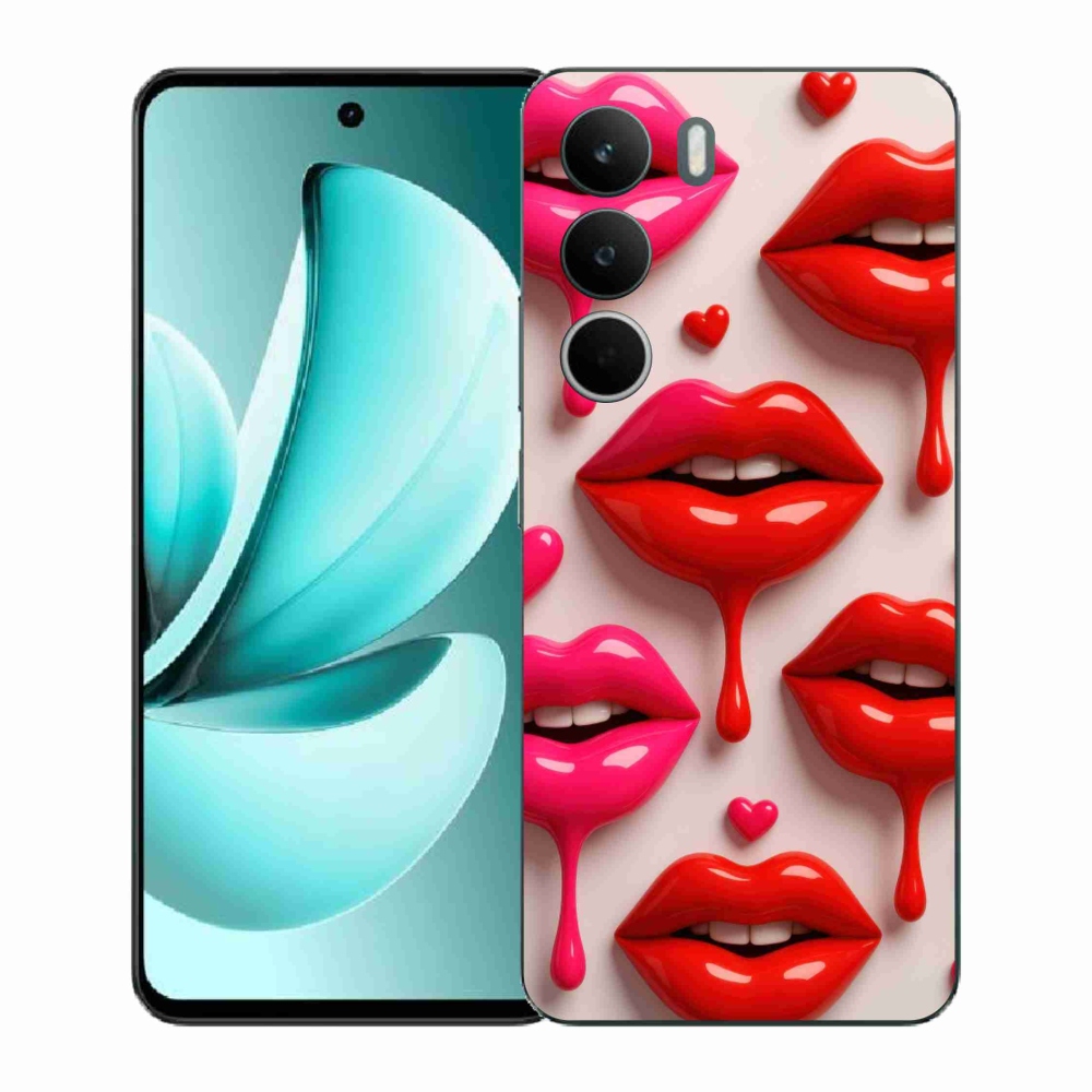 Zselés borítás mmCase a Realme C71 készülékhez - ajkak 2