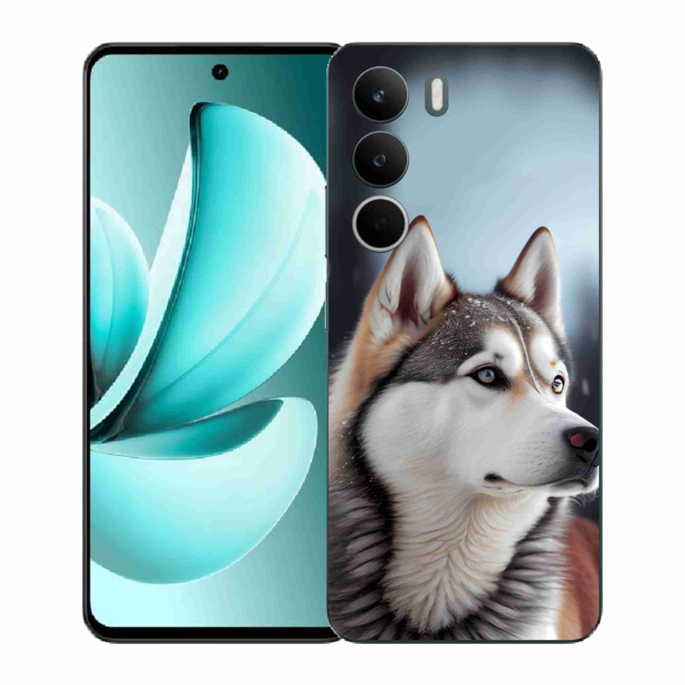 Gél borítás mmCase a Realme C71 készülékhez - Szibériai Husky