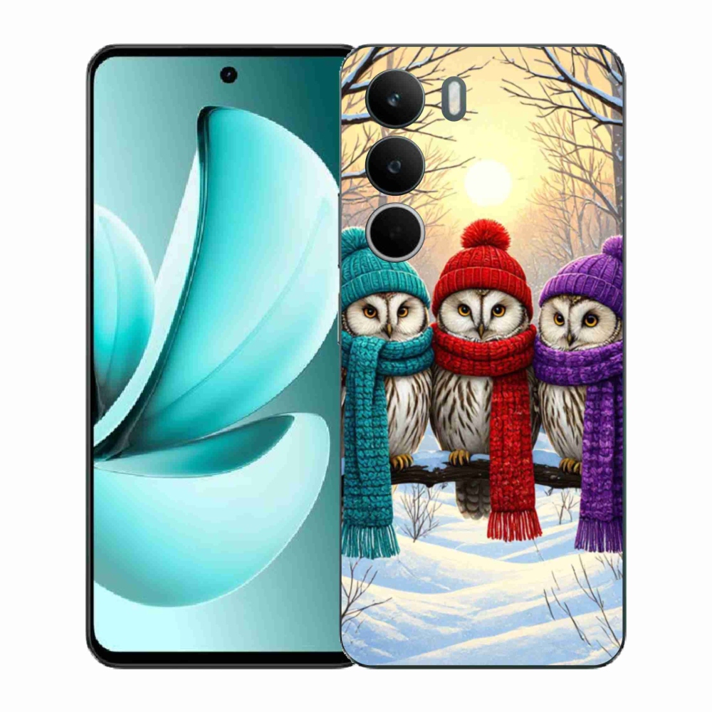 Gél borító mmCase a Realme C71 készülékhez - bagoly barátok
