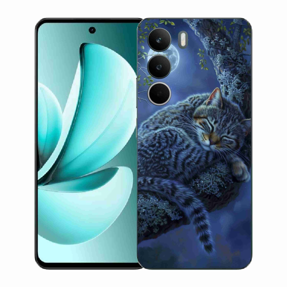 Gél borító mmCase a Realme C71 készülékhez - alvó macska