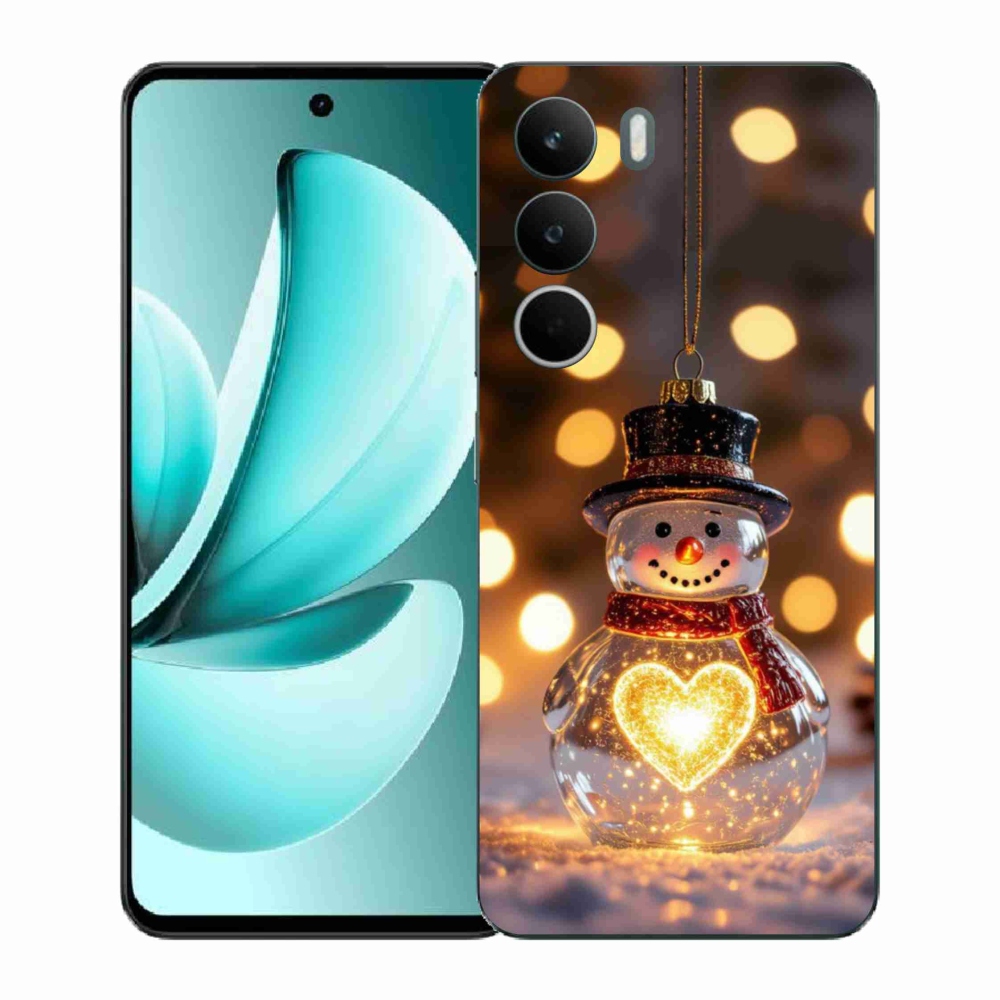 Gél borító mmCase a Realme C71 készülékhez - Karácsonyi hóember