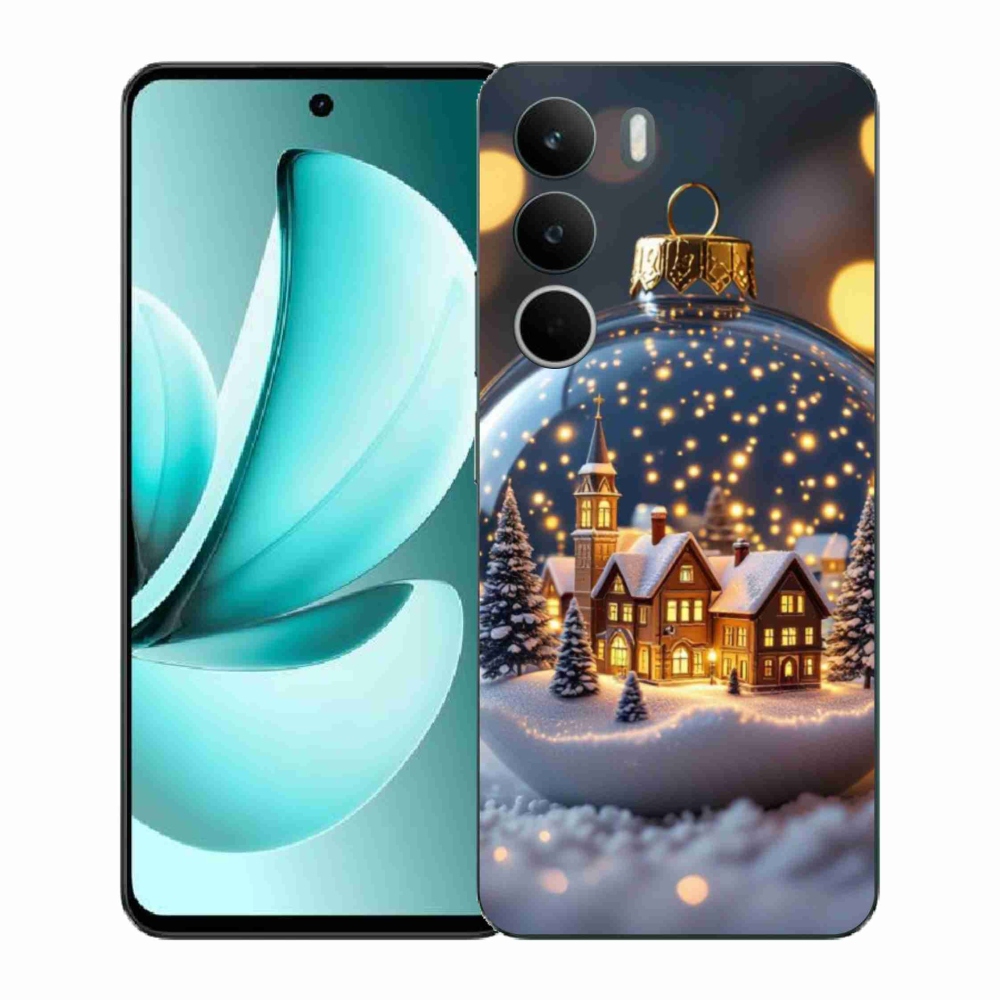 Gél borítás mmCase a Realme C71-hez - karácsonyi gömb 4