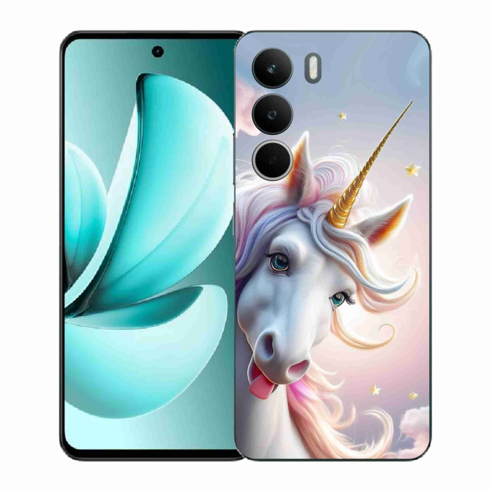 Gél borítás mmCase a Realme C71 készülékhez - vidám egyszarvú