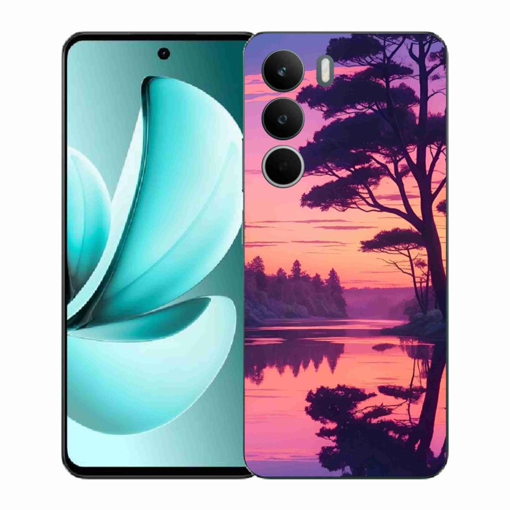 Gél borítás mmCase a Realme C71 készülékhez - naplemente a tó felett