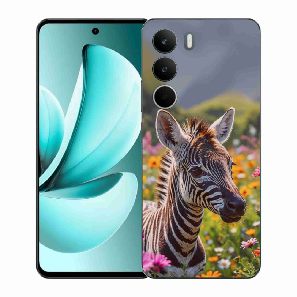 Gél borító mmCase a Realme C71 készülékhez - zebra a réten