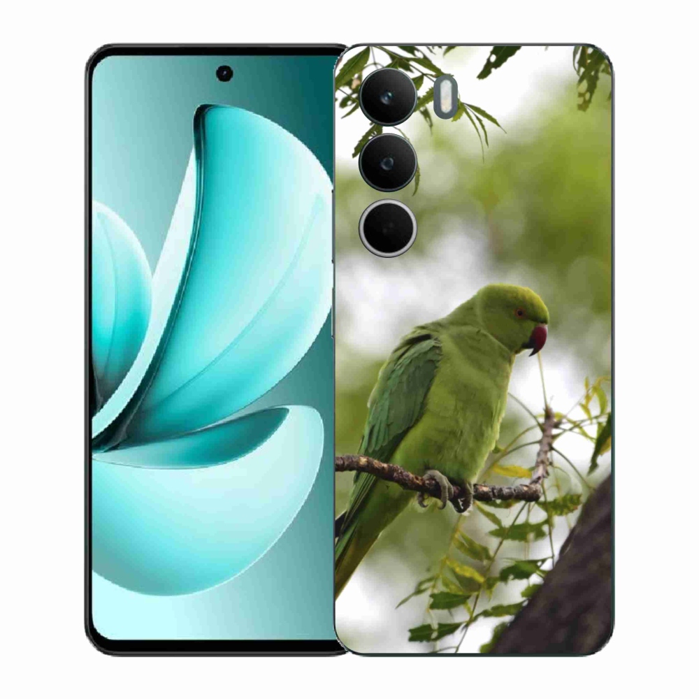Zselés borítás mmCase a Realme C71 készülékhez - zöld papagáj