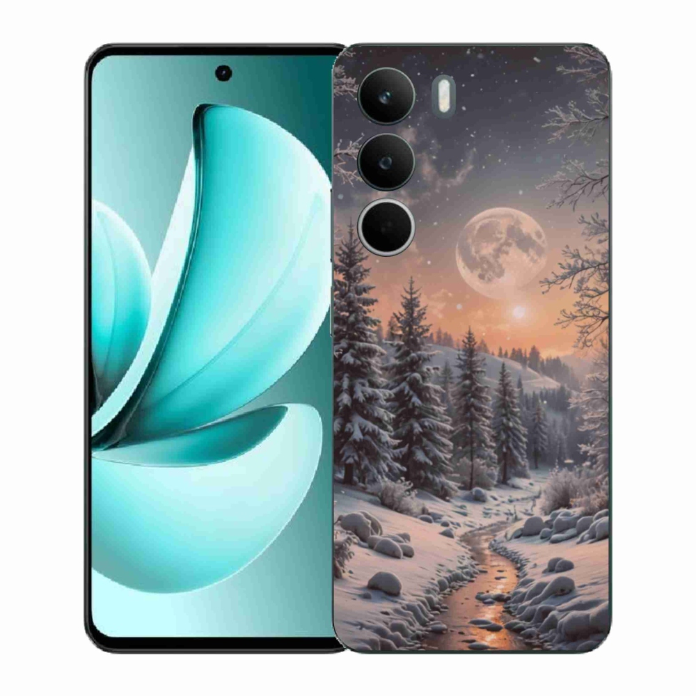 Gél borítás mmCase a Realme C71 készülékhez - téli táj 2