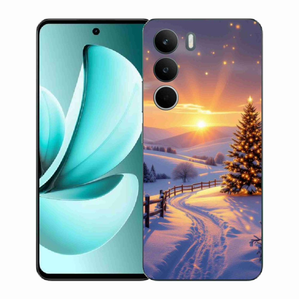 Gél borítás mmCase a Realme C71 készülékhez - téli tájkép