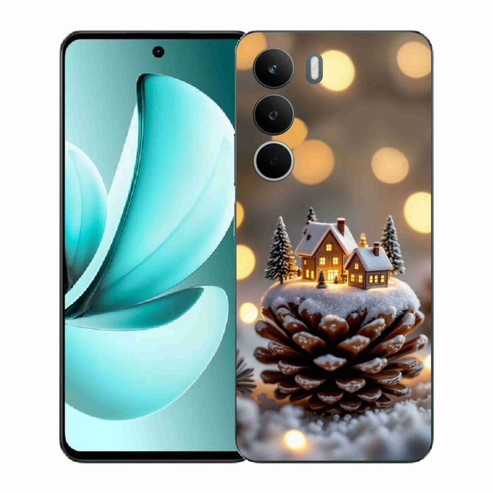 Gél borítás mmCase a Realme C71 készülékhez - téli falu