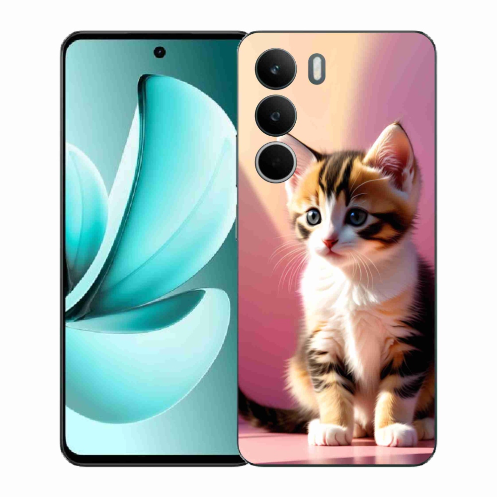 Gél borító mmCase a Realme C71 készülékhez - kíváncsi cica 2