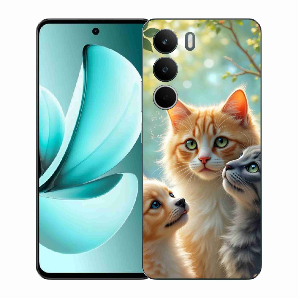 Zselés borítás mmCase a Realme C71-hez - állatbarátság 2