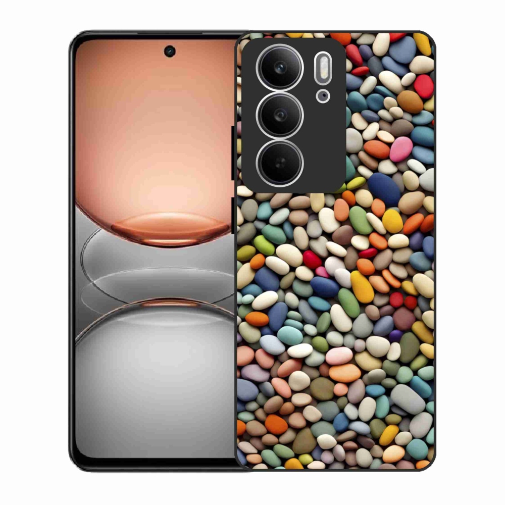 Zselés borítás mmCase a Realme C75 készülékhez - színes strasszkövek 2