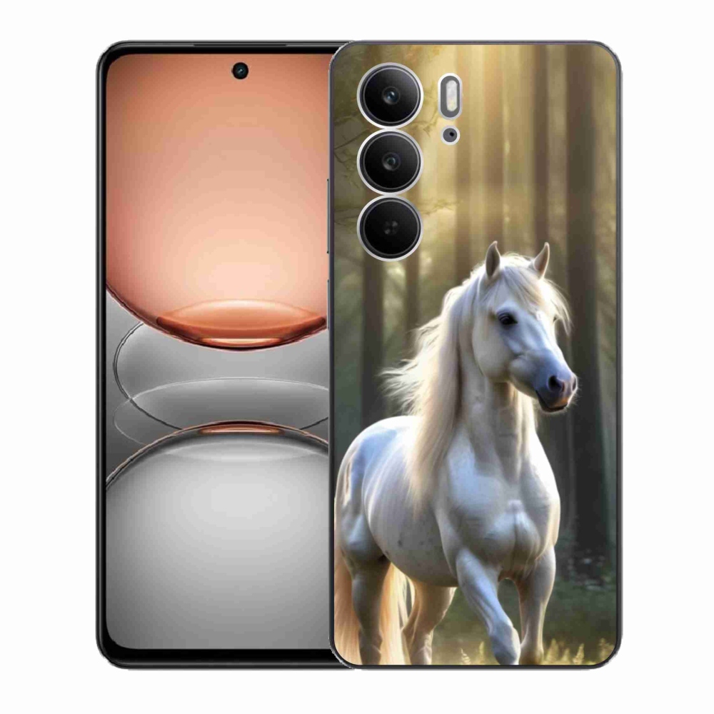 Zselés borítás mmCase a Realme C75 készülékhez - fehér ló 3