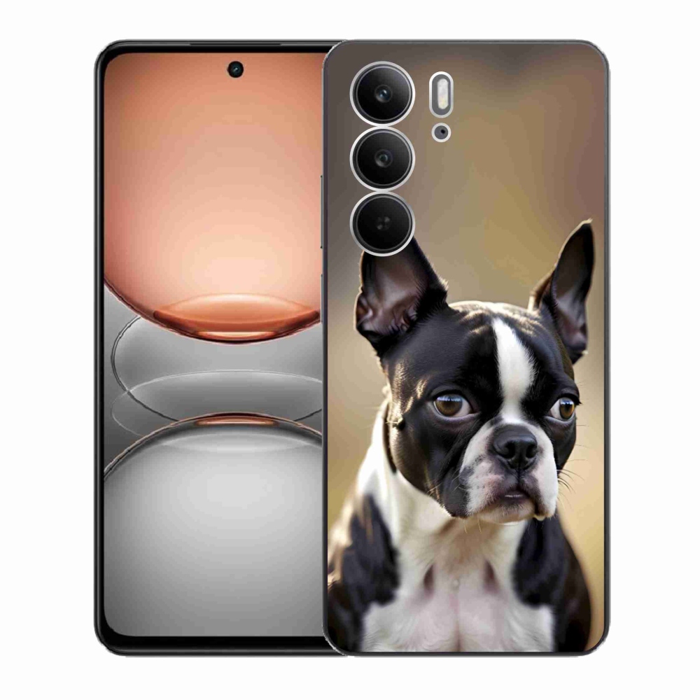 mmCase gél tok a Realme C75-hez – bostoni terrier
