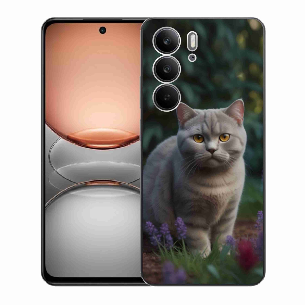 Zselés borítás mmCase a Realme C75 készülékhez - brit macska