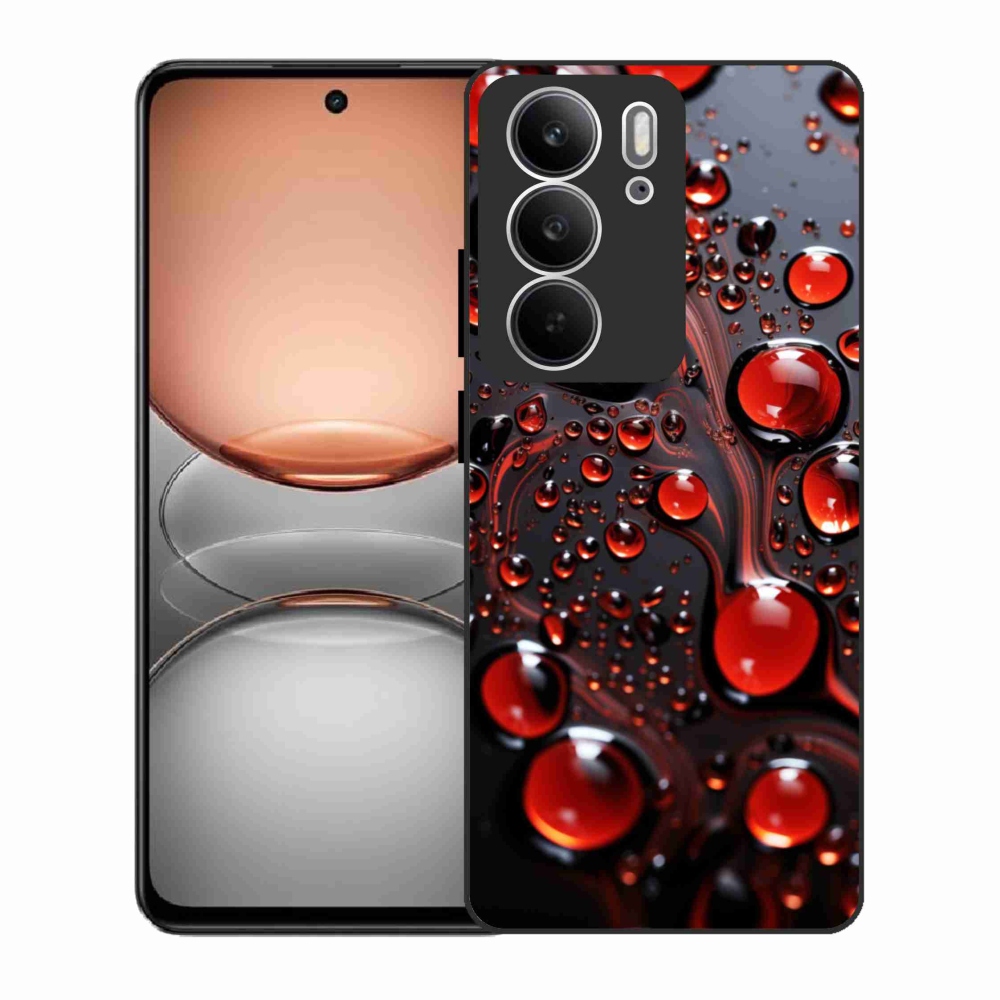 Zselés borító mmCase a Realme C75 készülékhez - piros csepp 2