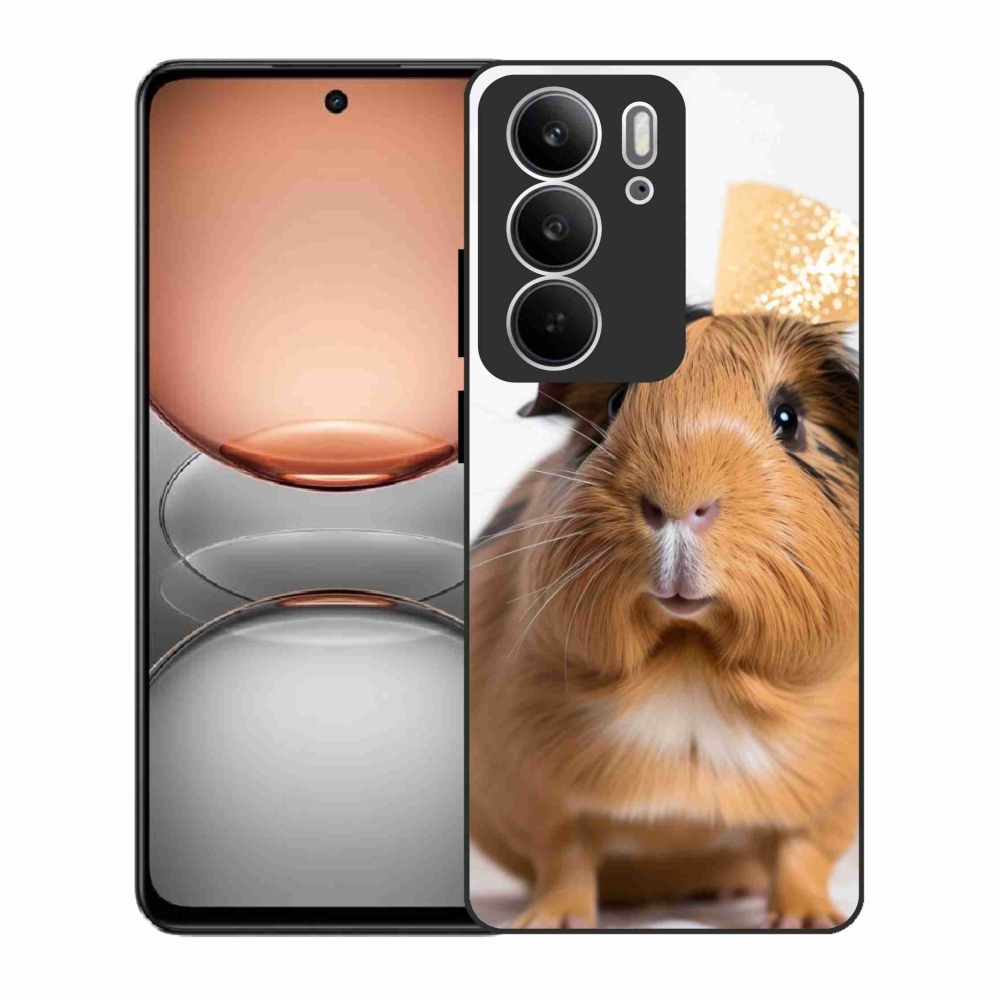 Zselés borító mmCase a Realme C75 készülékhez - barna tengerimalac