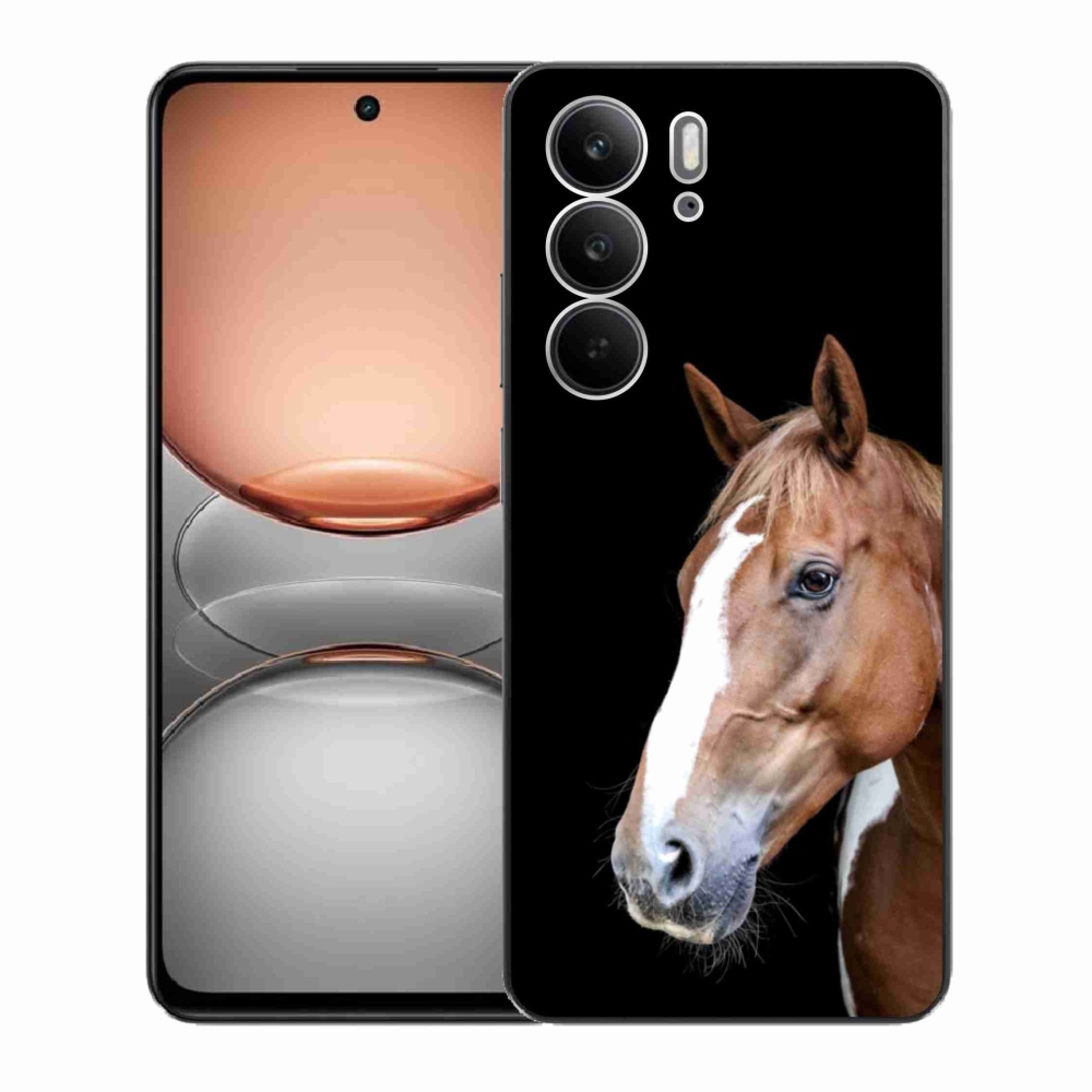 Zselés tok mmCase a Realme C75 készülékhez - barna ló 3