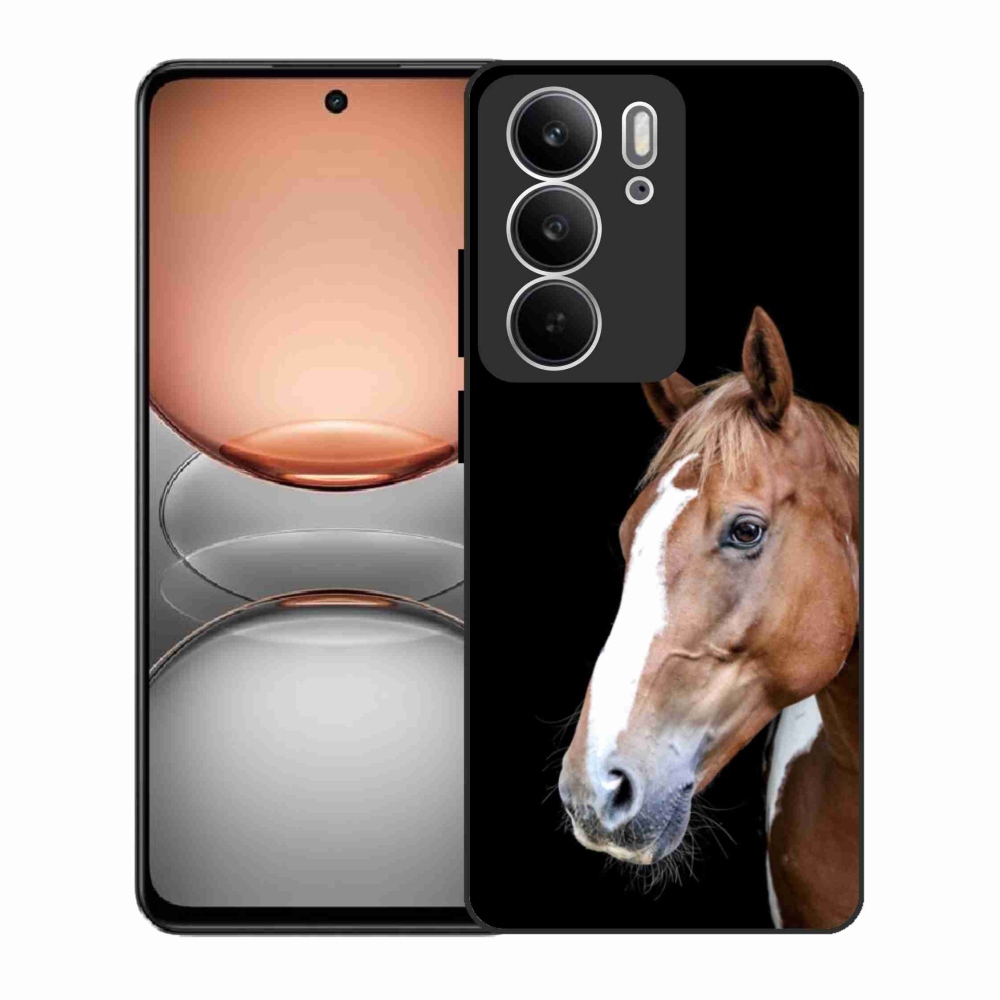 Zselés tok mmCase a Realme C75 készülékhez - barna ló 3