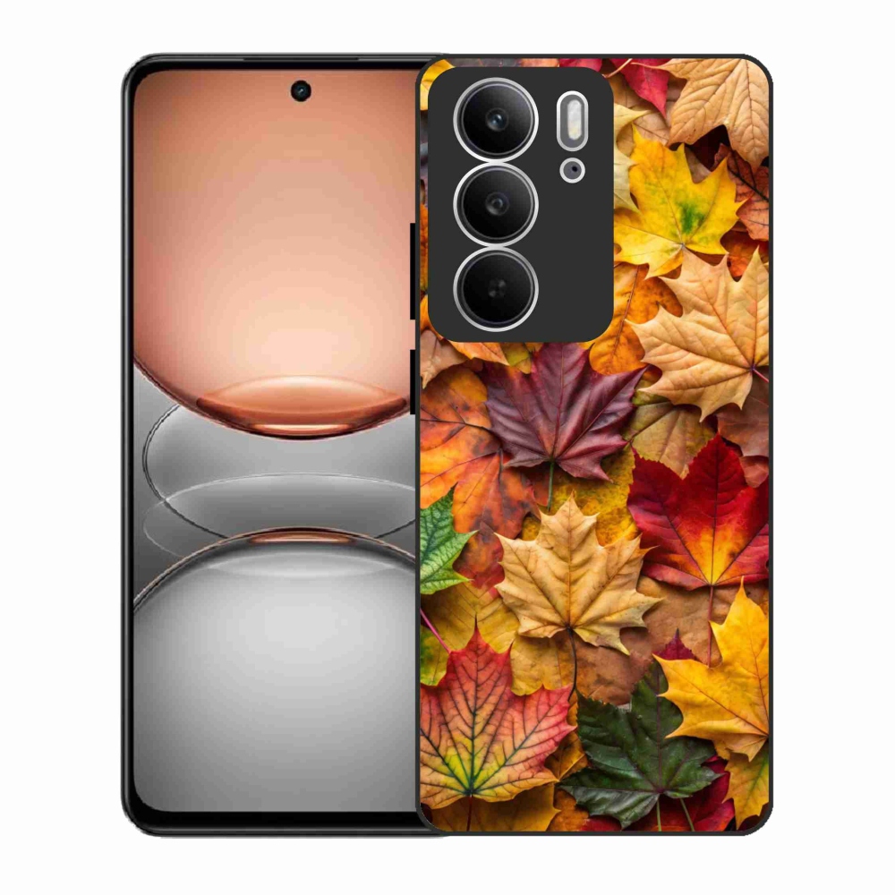 Zselés borítás mmCase a Realme C75 készülékhez - juharlevelek 2