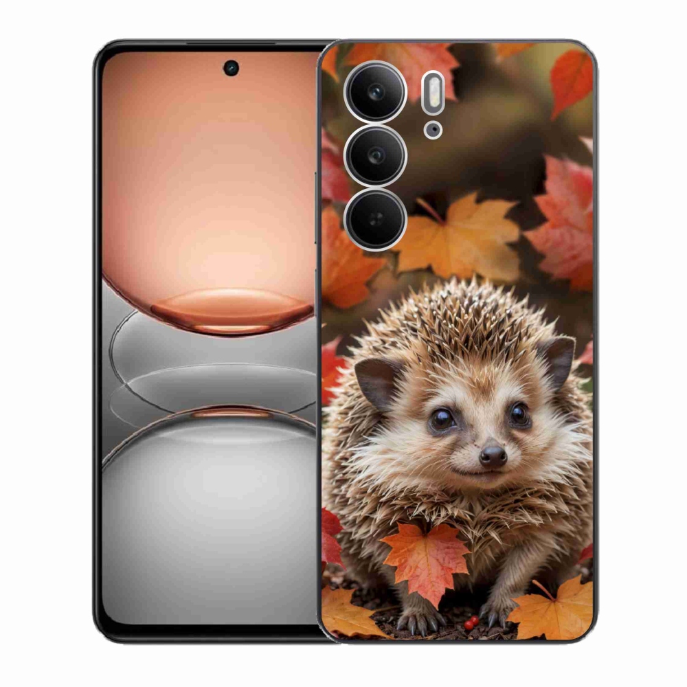 mmCase géltok a Realme C75-hez – sündisznó a levelek között