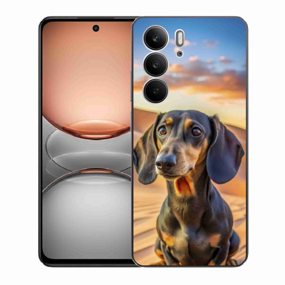 Zselés borítás mmCase a Realme C75 készülékhez - tacskó 3