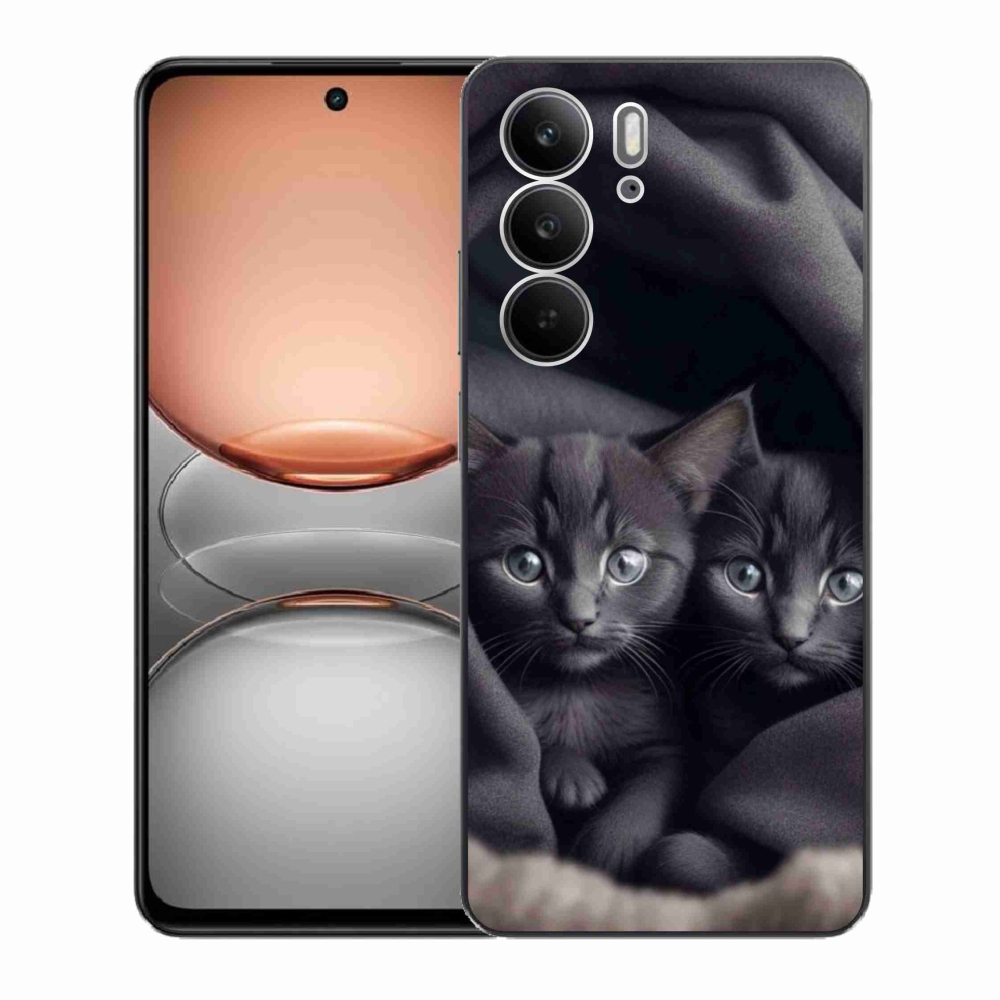 Zselés borítás mmCase a Realme C75 készülékhez - cat duo