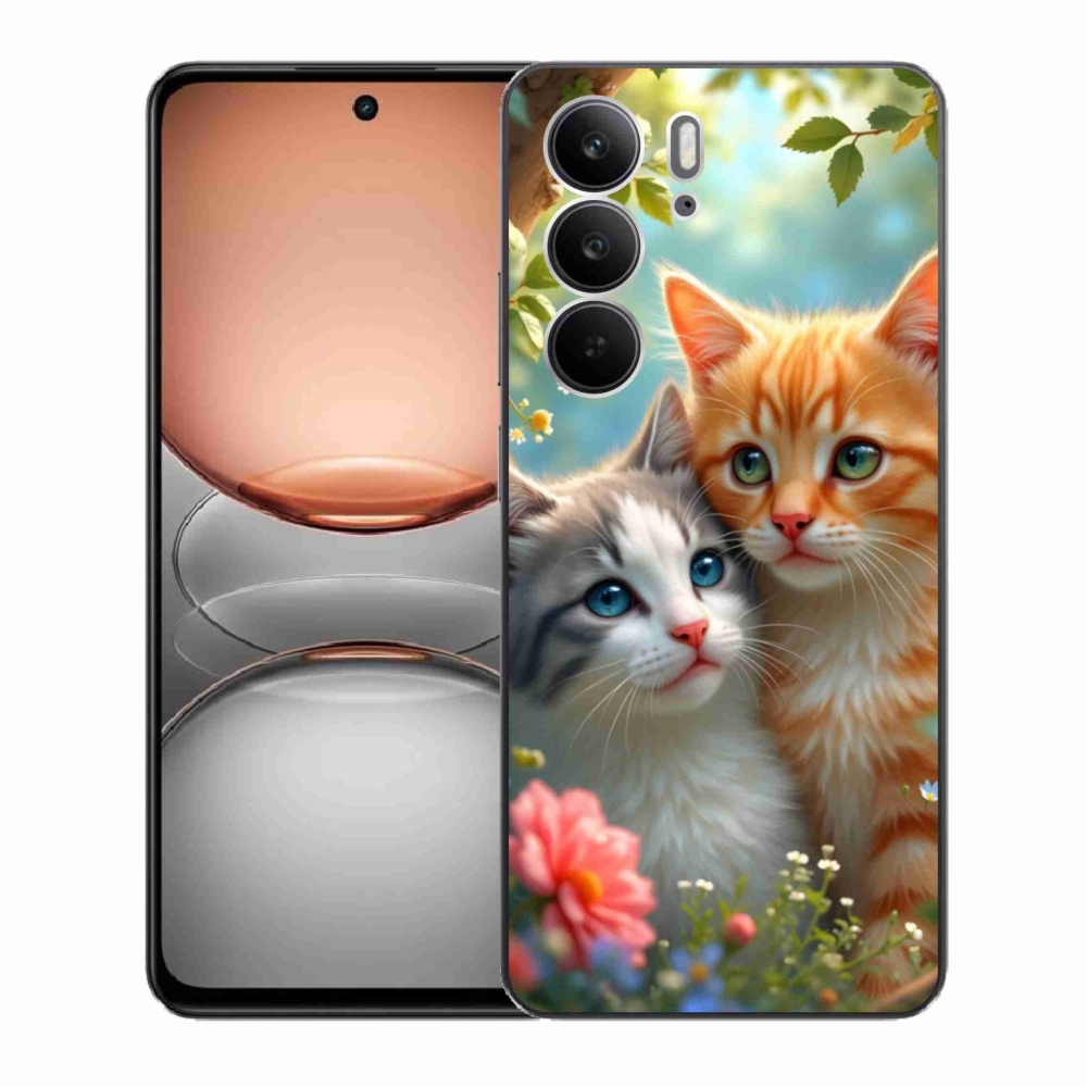 Gél borító mmCase a Realme C75 készülékhez - cat love 2