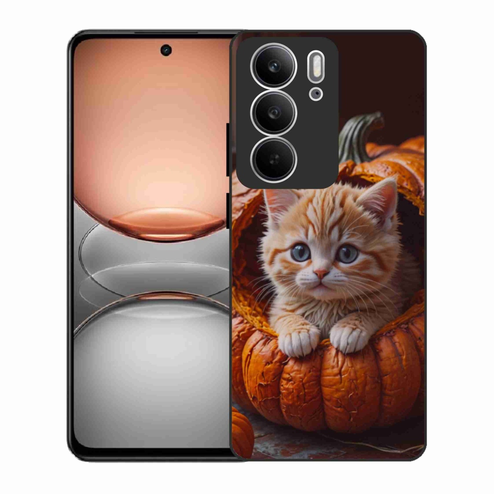 Gél borítás mmCase a Realme C75 készülékhez - cica és tök 2