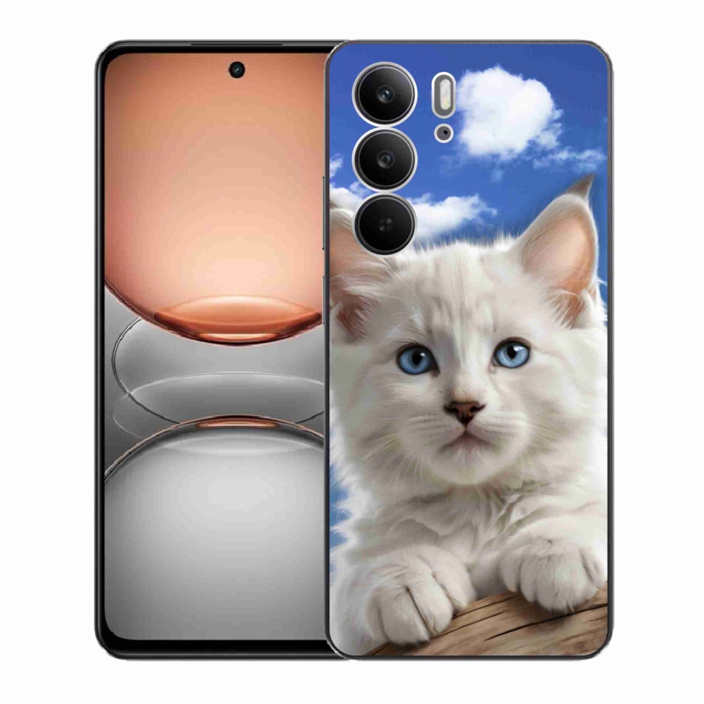 mmCase gél tok a Realme C75-hez – cica és felhők