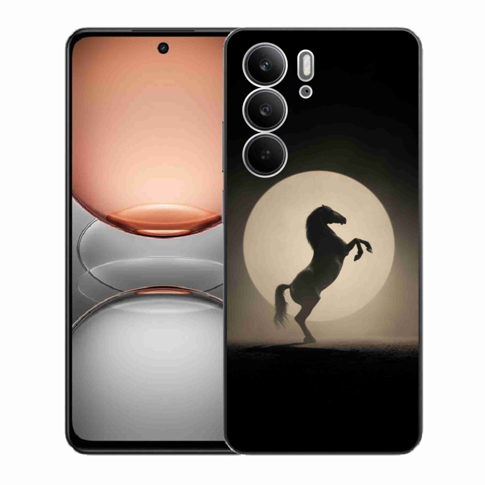 Gél borítás mmCase a Realme C75 készülékhez - ló sziluettben
