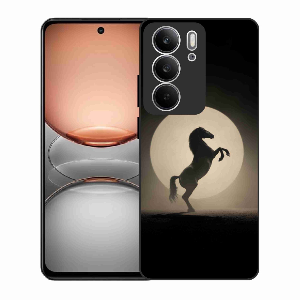 Gél borítás mmCase a Realme C75 készülékhez - ló sziluettben