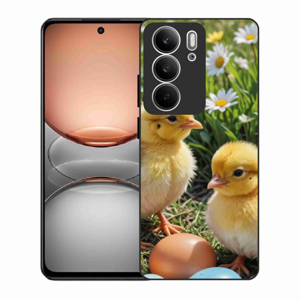 Zselés borítás mmCase a Realme C75 készülékhez - csibék