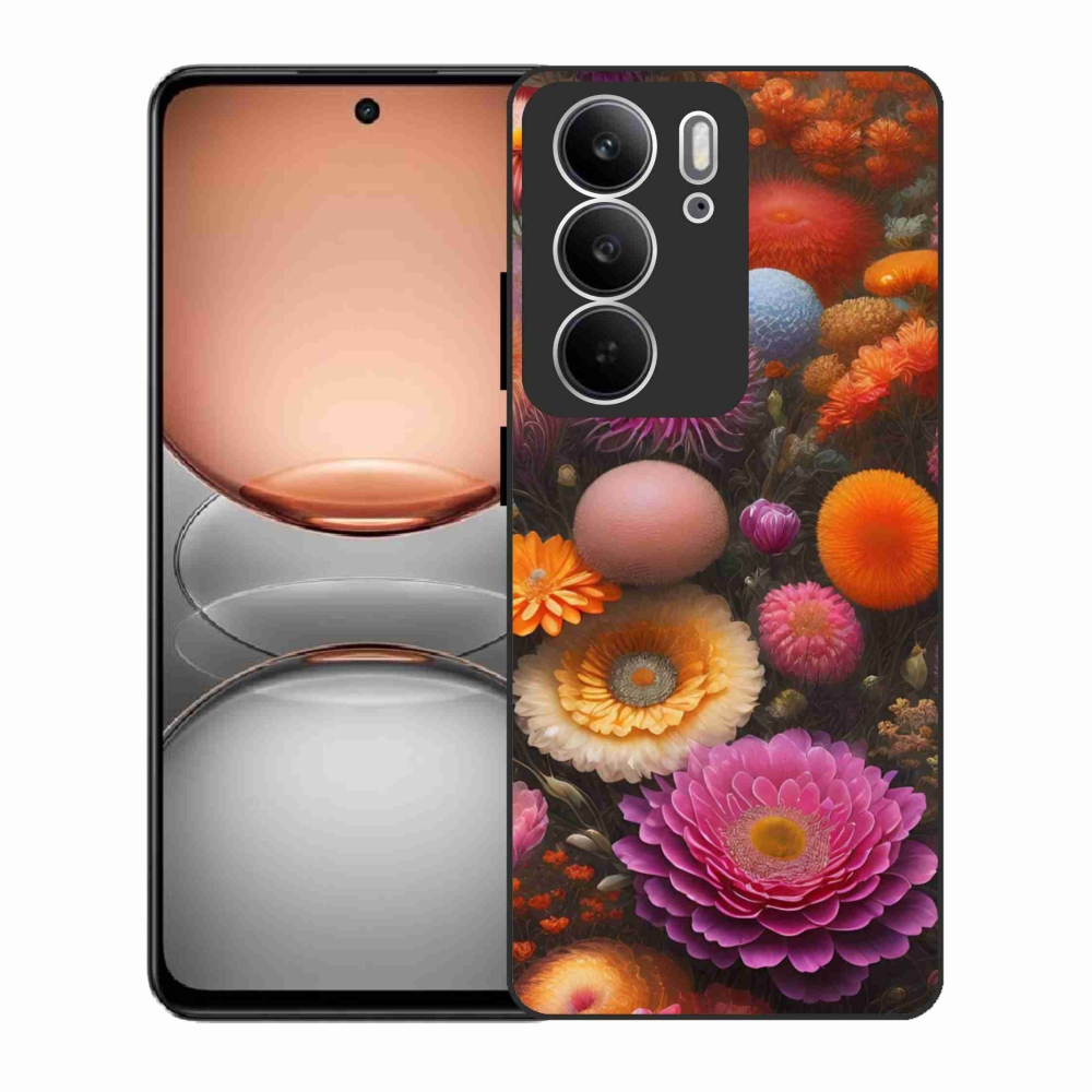 Gél borító mmCase a Realme C75 készülékhez - virágos kompozíció