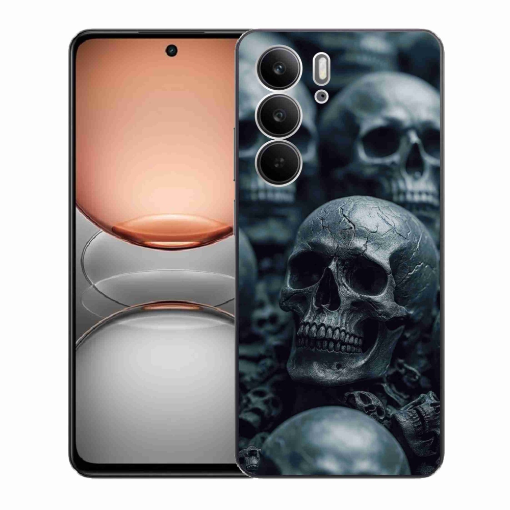 Zselés borítás mmCase a Realme C75 készülékhez - koponya 2