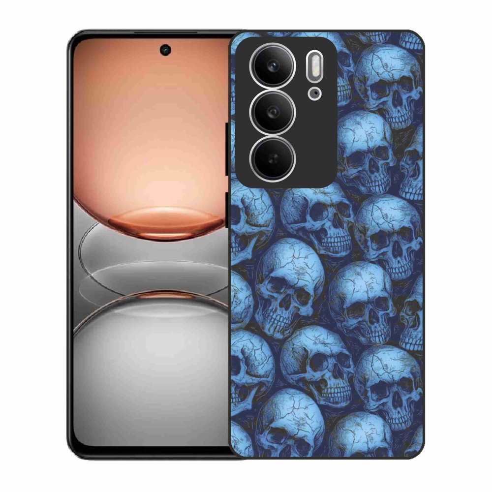 Zselés borítás mmCase a Realme C75 készülékhez - koponyák