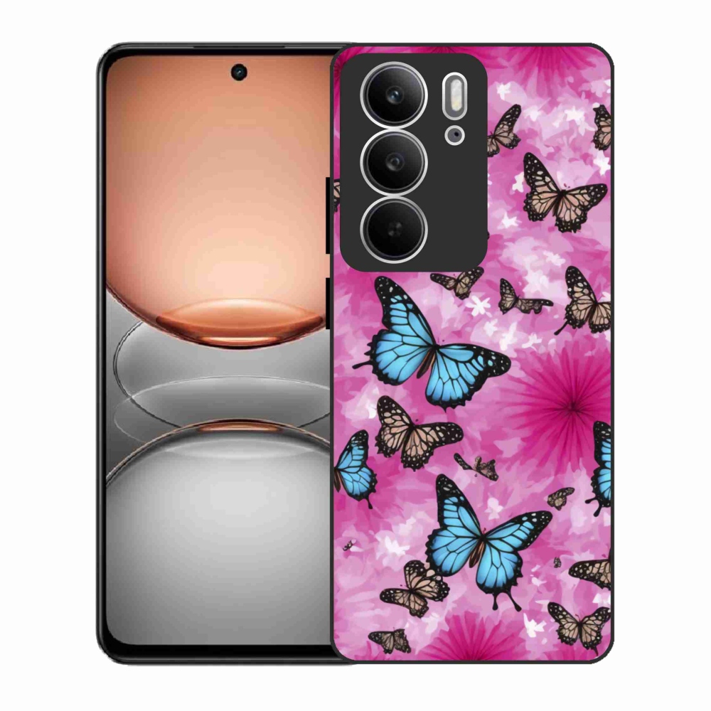 Gél borítás mmCase a Realme C75 készülékhez - pillangókert