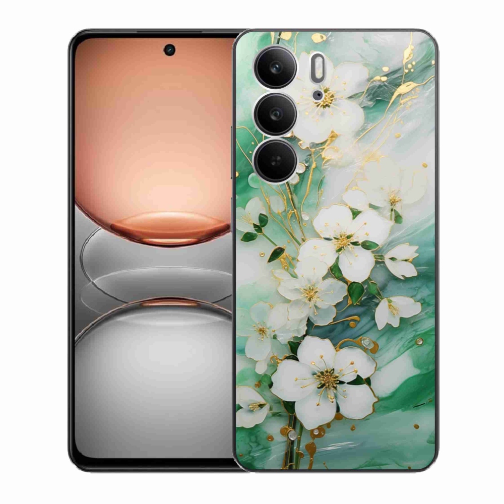 Gél borító mmCase a Realme C75 készülékhez - finom virágok