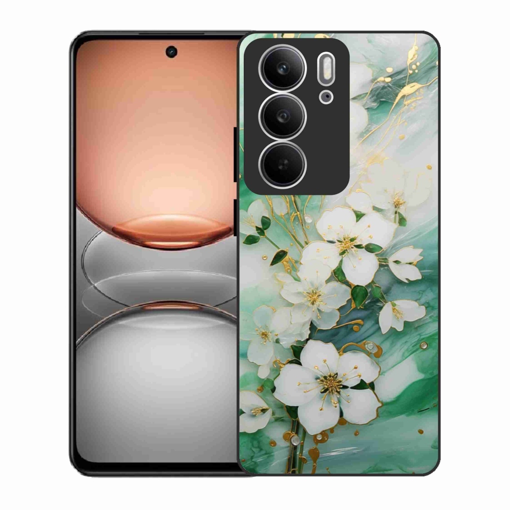 Gél borító mmCase a Realme C75 készülékhez - finom virágok