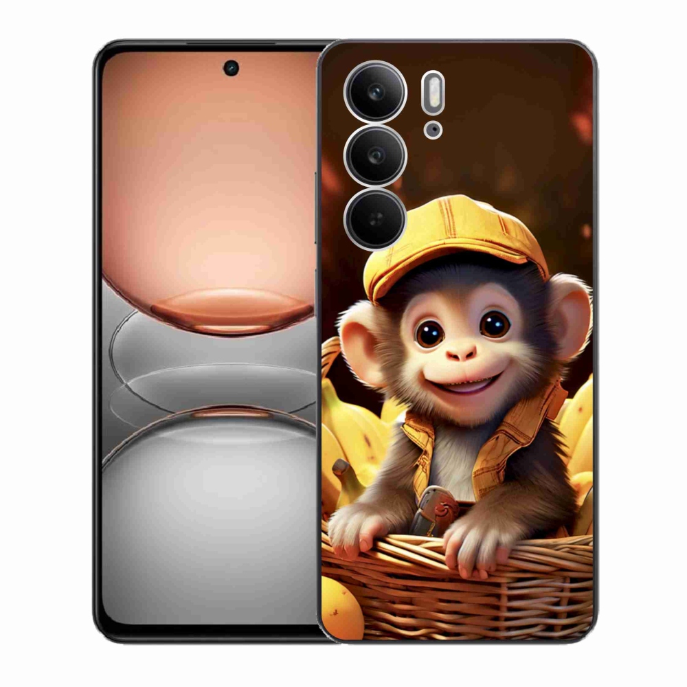 mmCase gél tok a Realme C75-hez – majom a kosárban
