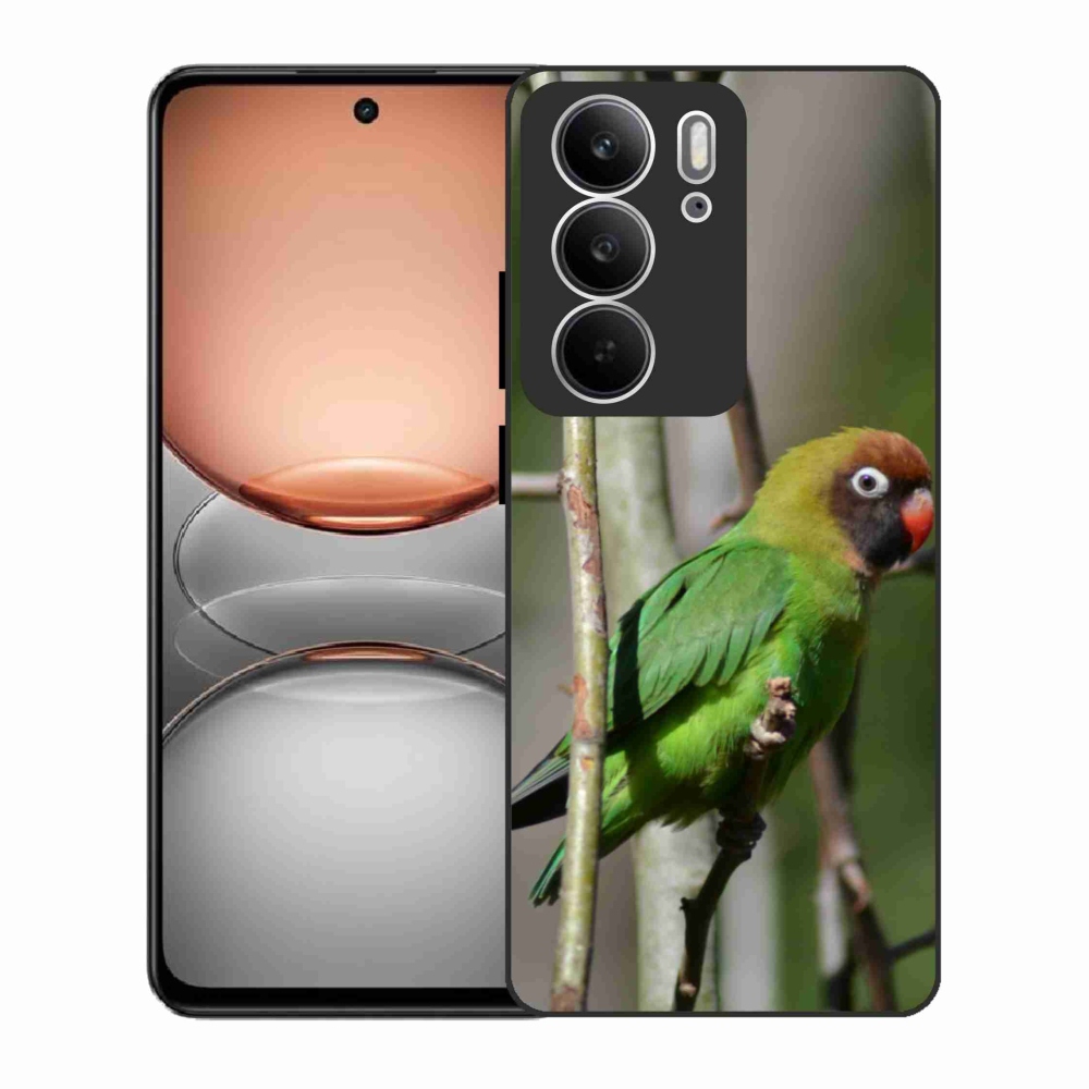 Gél borító mmCase a Realme C75 készülékhez - papagáj agapornis