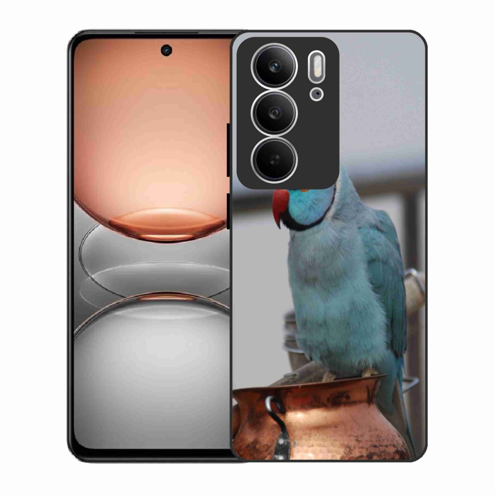 Zselés borítás mmCase a Realme C75 készülékhez - papagáj alexander kék