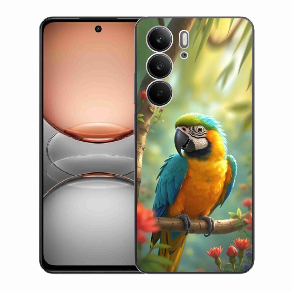 mmCase géltok a Realme C75-hez – kék-sárga ara papagáj