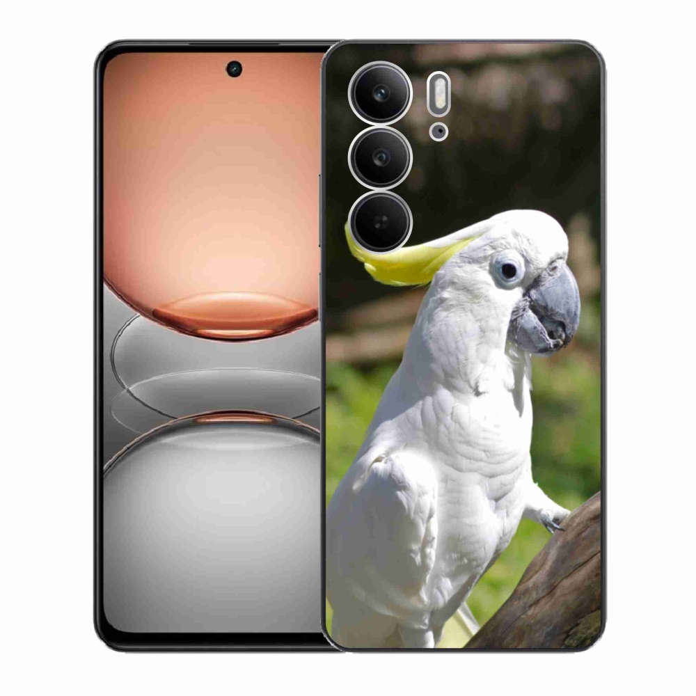 Gél borítás mmCase a Realme C75 készülékhez - papagáj kakadu 2