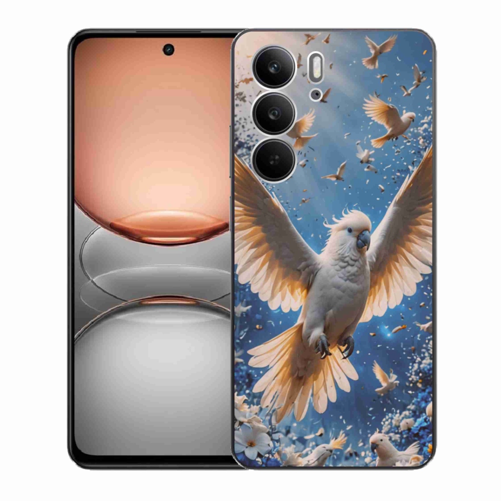 Gél borítás mmCase a Realme C75 készülékhez - kakadu papagáj