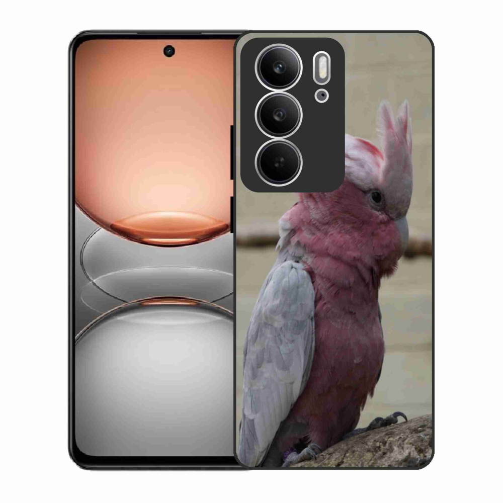 Gél borítás mmCase a Realme C75 készülékhez - papagáj kakadu rózsaszínű