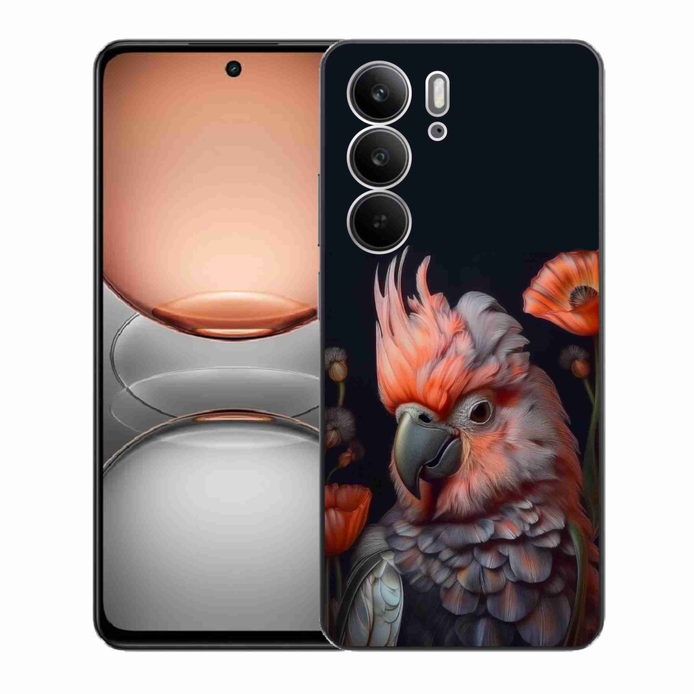 mmCase gél tok a Realme C75-hez – színes kakadu papagáj
