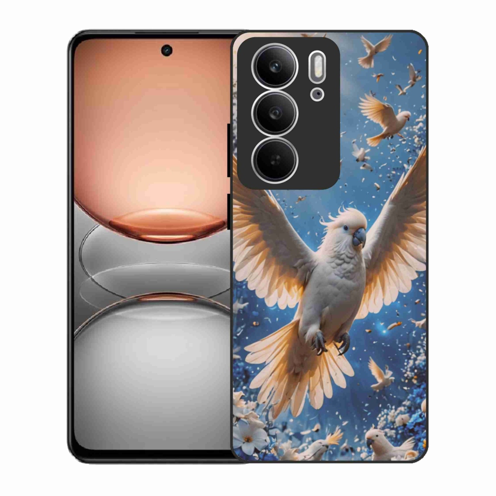 Gél borítás mmCase a Realme C75 készülékhez - kakadu papagáj